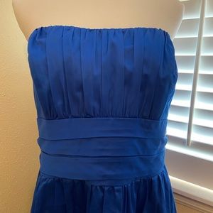 David’s Bridal. Strapless/Royal Blue/Size 18/Worn Once